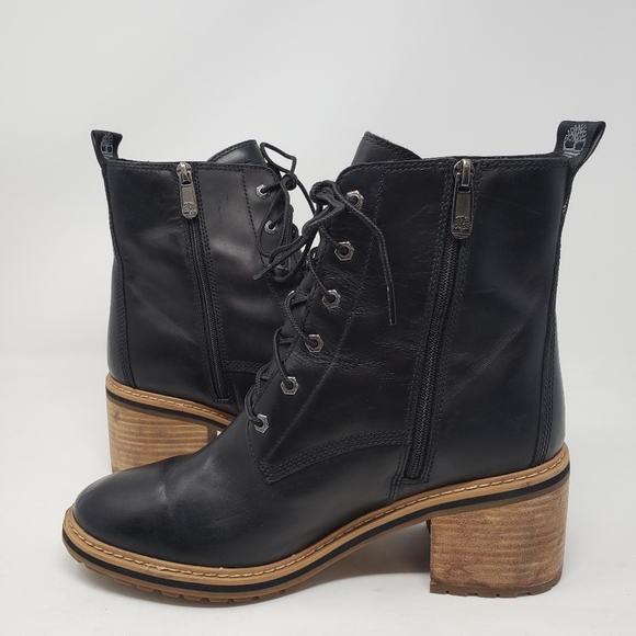 Timberland Women’s Sienna Black Lace-up Boots size 10 - Picture 6 of 8